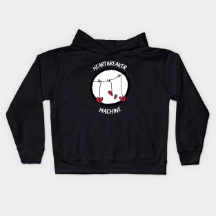 Heartbreaker machine (white text) Kids Hoodie